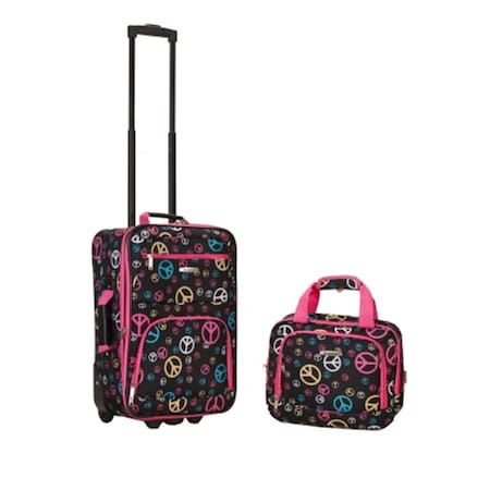 Fox Luggage Rockland 2 Pc Peace Luggage Set F102-PEACE